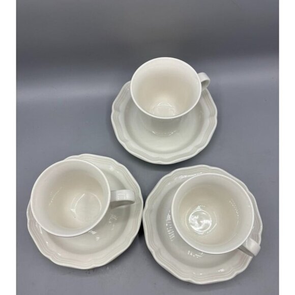 Mikasa French Countryside  Cups Saucers Set Of 3 F9000 - Picture 3 of 6